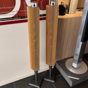 Beolab 18 Alu/Silver met Oak covers